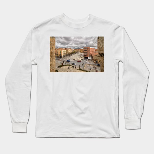 Santa Teresa Square Long Sleeve T-Shirt by JJFarquitectos